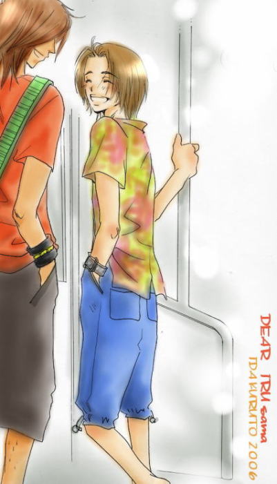 あ、いちお電車のつもりだったんです。なんか邪魔でつり革とか乗客とか消したらわけわかんなくなってしまいました・・・。